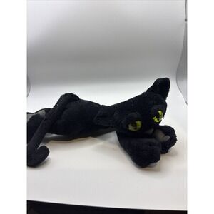 Manhattan Toy Lanky Cat Ziggie Black Cat Green Eyes 13" Stuffed Animal